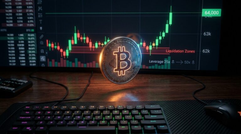 Bitcoin Reclaims $64K But Leverage Risks Signal Pullback