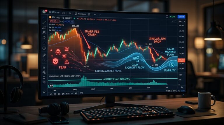 BitcoinWriting the crypto article content Sell-Offs Reveal Fading Crypto Panic Response