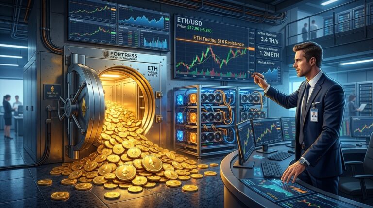 BitMine Adds 7391 ETH as BMNR Stock Tests Critical Resistance