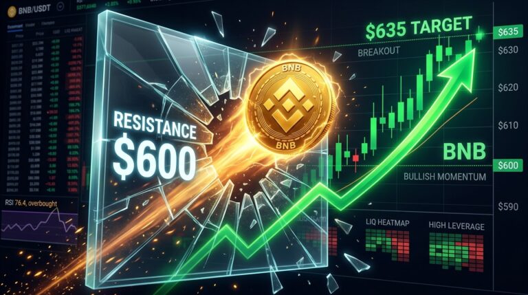 BNB Breaks $600 Barrier: Can Bulls Push Toward $635?