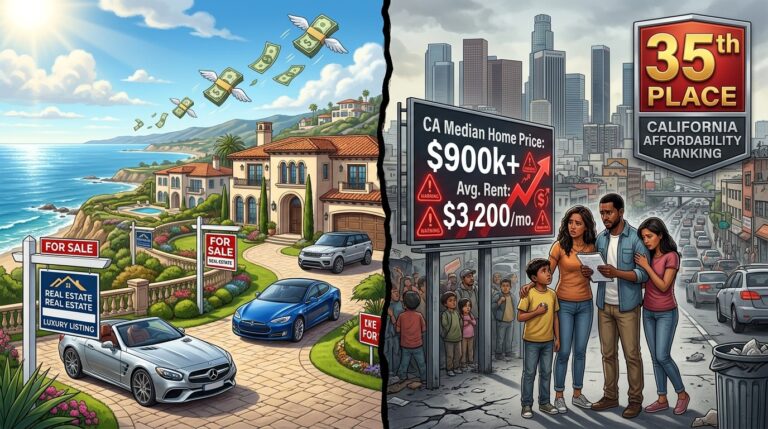 California Ranks 35th Best State With Worst Affordability Crisis
