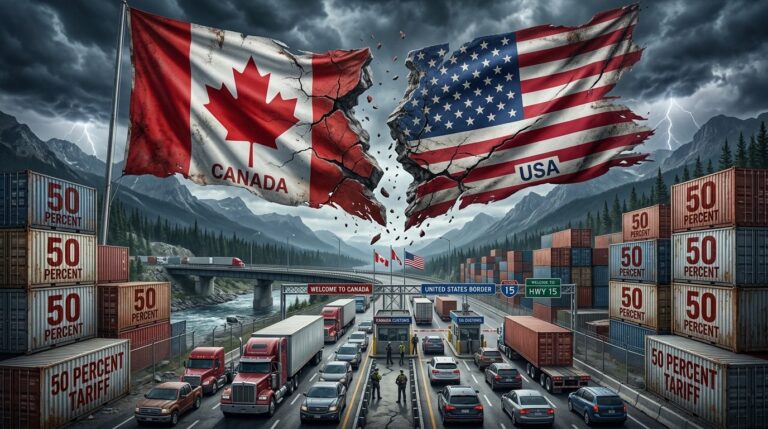 Canada Us Trade War Sparks 50 Percent Tariffs Crisis