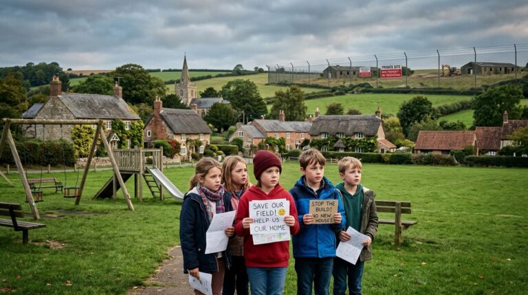 Children In Tiny UK Village Beg Government To Halt Migrant Housing Plans