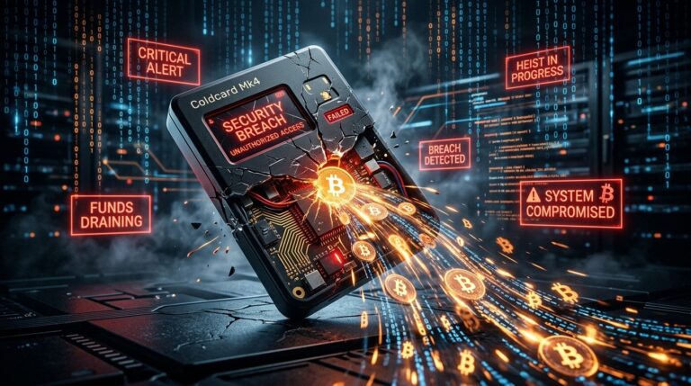 Coldcard Firmware Bug Drains $38 Million Bitcoin in 25 Minutes