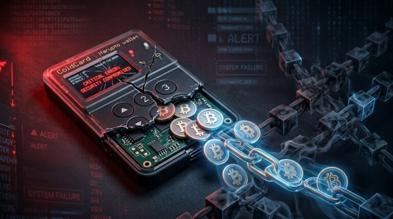 Coldcard Firmware Flaw Drains $88.6 Million in Bitcoin Across Multiple Waves