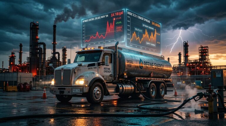Diesel Crack Spread Hits Record High Amid Refined Fuel Crisis