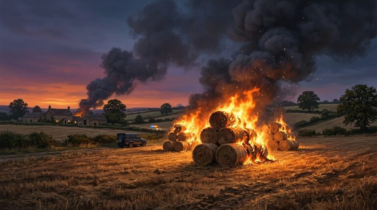 England Farmers Face TikTok Arson Wave Destroying Hay Bales