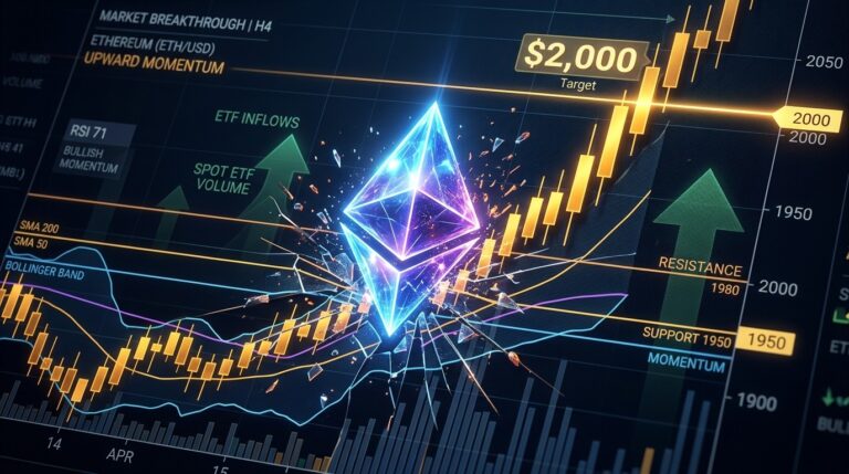 Ethereum Price Clears Key Averages in Push Toward $2000