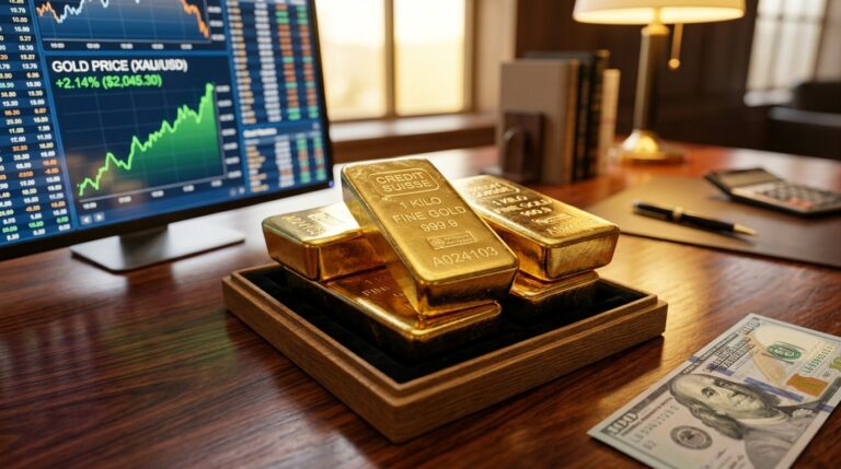 Gold Prices Hit Three-Month High On Dollar Weakness
