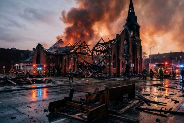 Historic Church Fires Keep Rising Across Western Cities