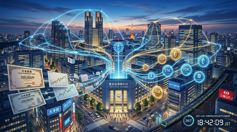 Japan Plans 24/7 Blockchain Settlement for Stocks and Bonds