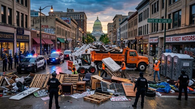 Madison Autonomous Zone Dismantled: Agitators Arrested After Weeks of Chaos