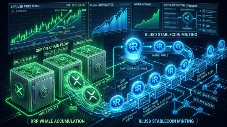 Ripple Mints 10M RLUSD as XRP Whales Accumulate 380 Million Tokens
