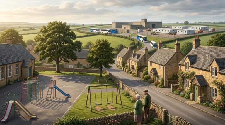 Rural Britain Faces Migrant Housing Plans Near Schools