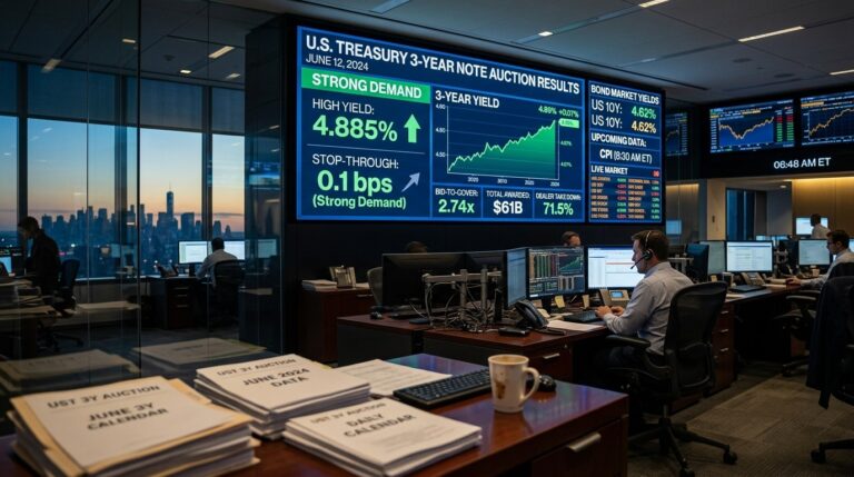 Solid 3Y Treasury Auction Stops Through Before CPI
