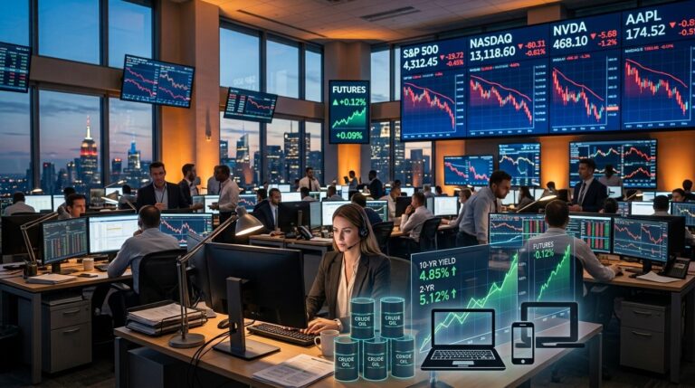 Stock Futures Flat After S&P 500 Third Straight Loss
