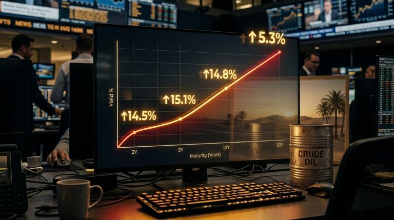 Treasury Yields Climb As Oil Prices Surge On Middle East Tensions