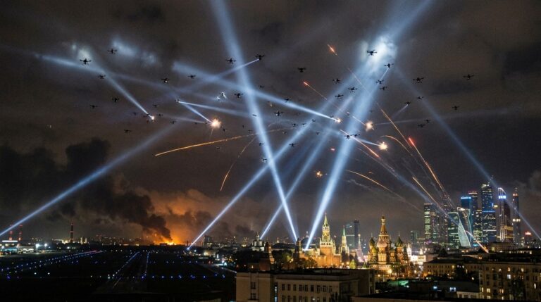Ukrainian Drone Swarm Hits Moscow In Largest Overnight Barrage