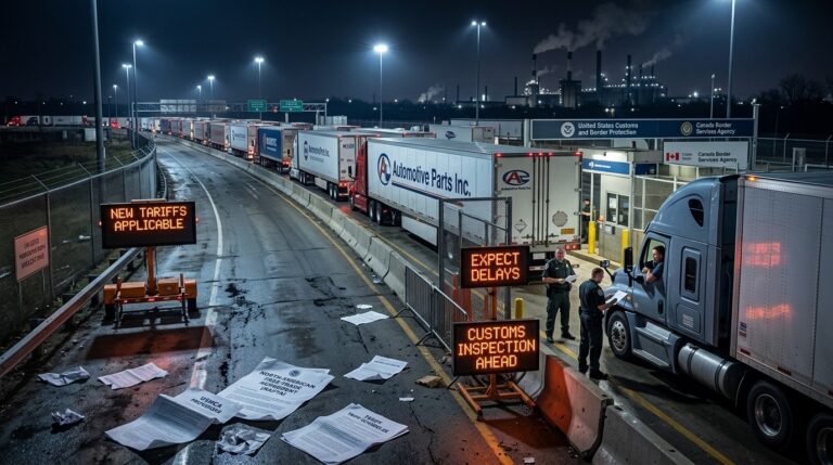 US Canada Tariff Clash Hits Auto Supply Chains Hard