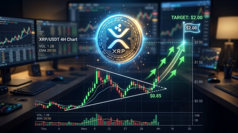 XRP Price Forms Bullish Pennant After Rally Is 2 Dollars Next
