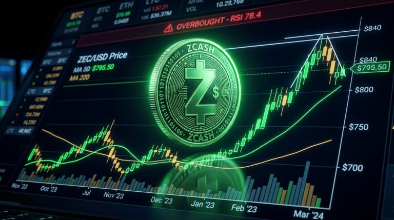 Zcash Price Targets $840 As Bullish Momentum Holds Strong