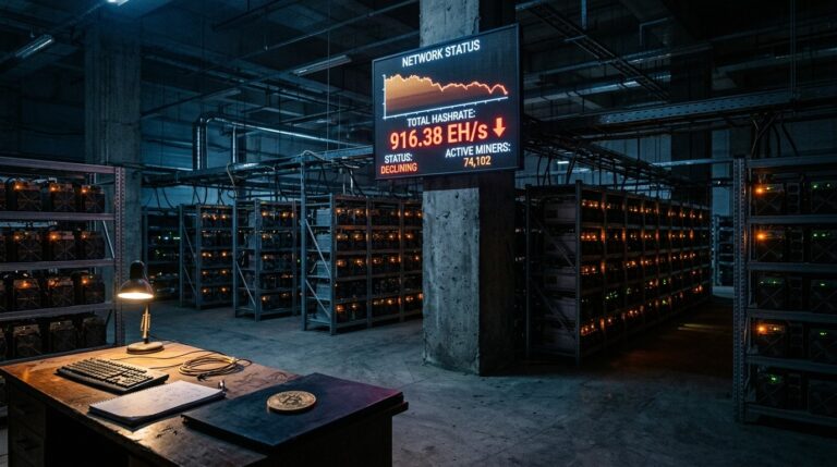 Bitcoin Hashrate Slips As Miners Cut Holdings This Week