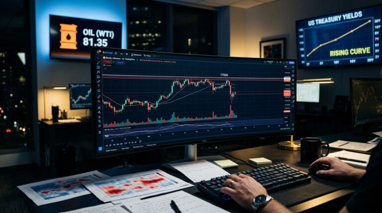 Bitcoin Price Drops Below $77.5K Despite ETF Inflows