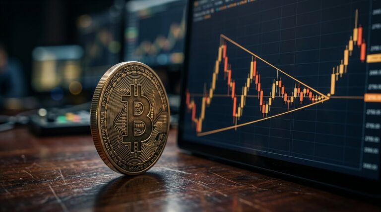 Bitcoin Price Holds $76K As Falling Wedge Tightens