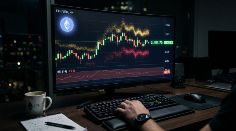 Ethereum Price Holds $2,400 As RSI Stays Bearish