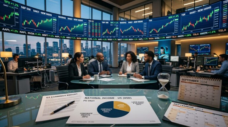 Record Corporate Profits Lift Stocks Amid Valuation Risks