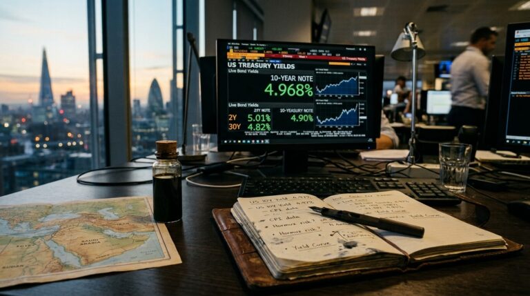 Treasury Yields Ease As Global Borrowing Costs Fall