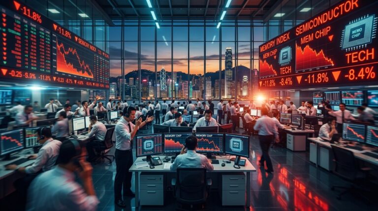 Asian Tech Stocks Plunge Amid Chip Sell-Off Fears