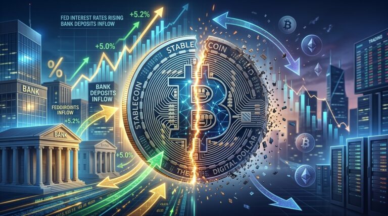 Bank Rate Hikes Slow Stablecoin Growth by 3 Points