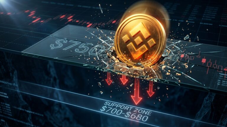 BNB Price Drops Below $750 Pivot Amid Downside Risks