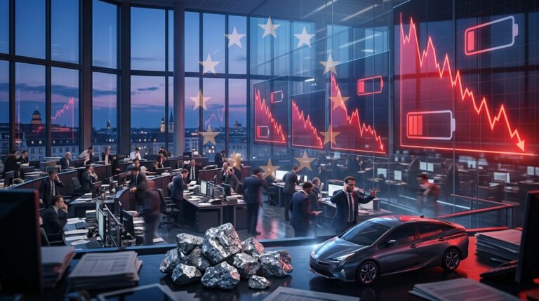 Chinese Lithium Futures Plunge On EU Hybrid Cap News