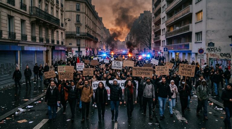 Europe Cost Of Living Protests Fuel Growing Anger