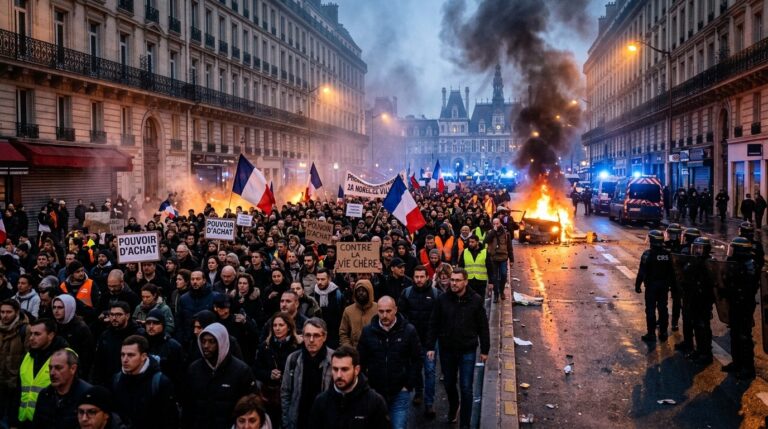 France Protests Draw Over 500000 Amid Rising Costs