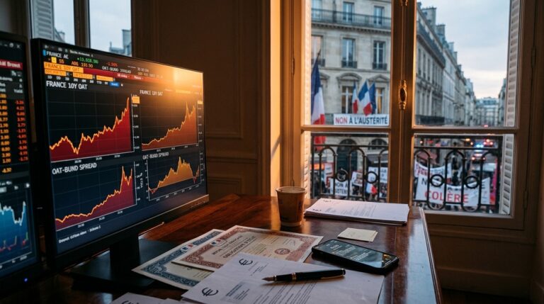French Bond Yields Surge Amid Protests And Fiscal Fears