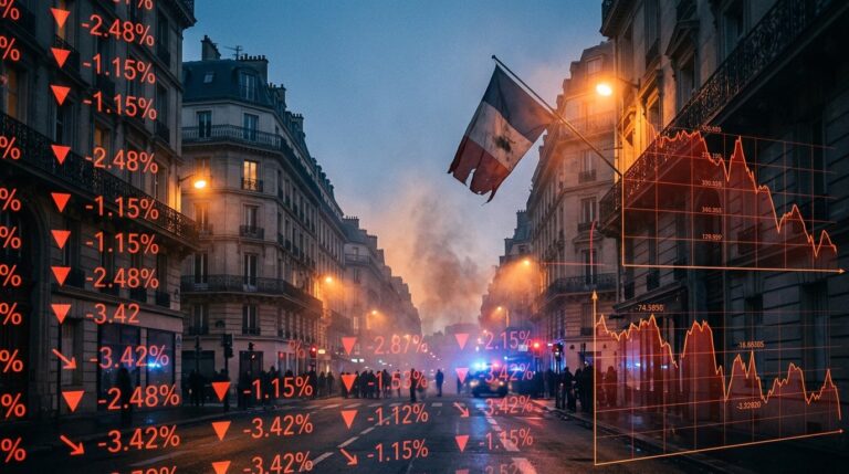 French Markets Fall Amid Riots And Political Crisis