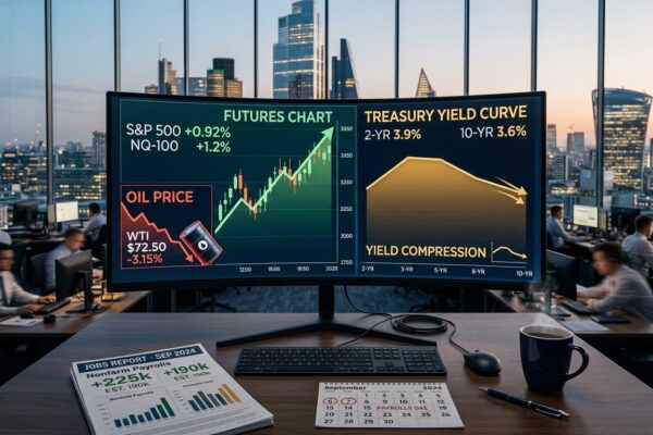 Futures Rise As Yields And Oil Slide Before Jobs Report