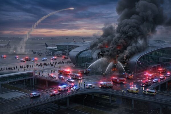 Houthi Missile Strike Hits Riyadh Airport Terminal Killing 12