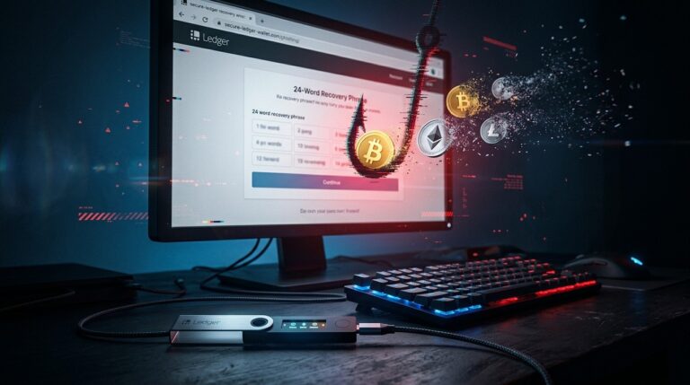 Ledger Fake Website Warning Amid $86M Theft Probe