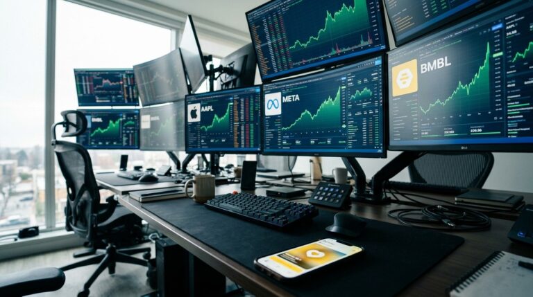 Midday Stock Movers Apple Meta Bumble Fermi Goldman Surge
