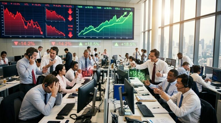 Midday Stock Movers Telecom Plunge Tower Shares Soar