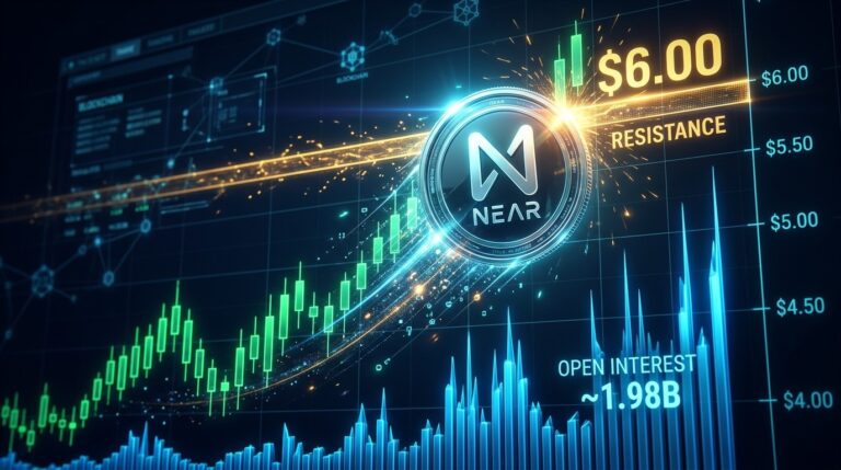 Near Protocol Price Nears $6 With $1.95B Open Bets