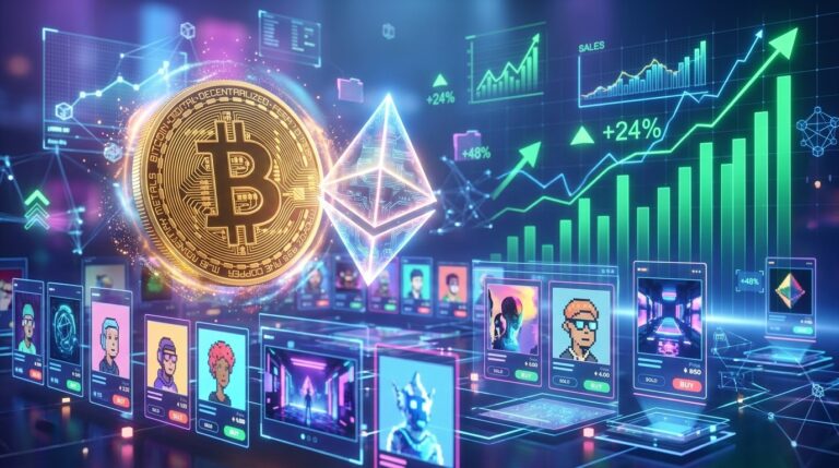 NFT Sales Climb 24 Percent As Bitcoin Volume Doubles