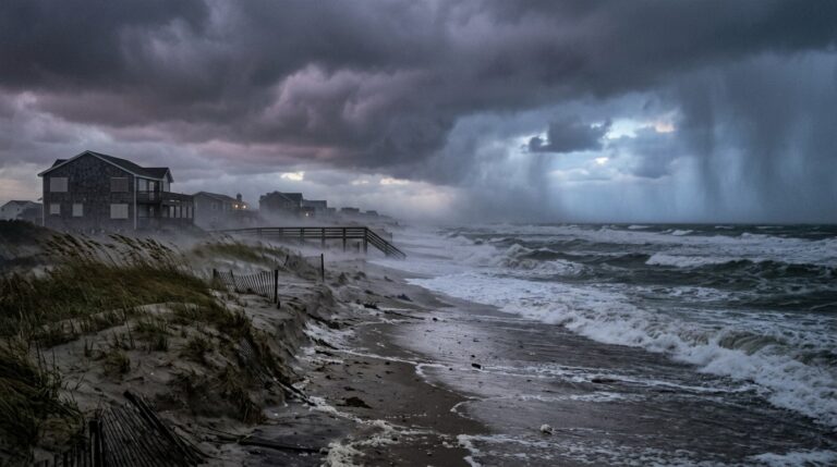 NorEaster Threat Builds Off Atlantic Coast For Mid Atlantic