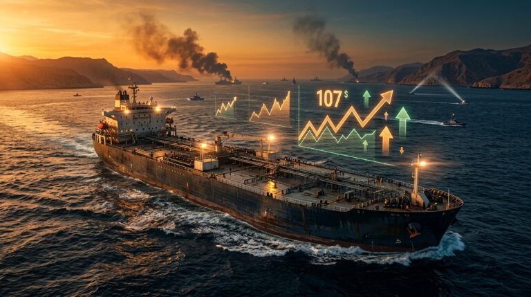 Oil Prices Surge Past $107 On Middle East Risks