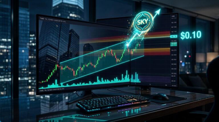 SKY Price Eyes $0.10 As Channel Breakout Gains Pace