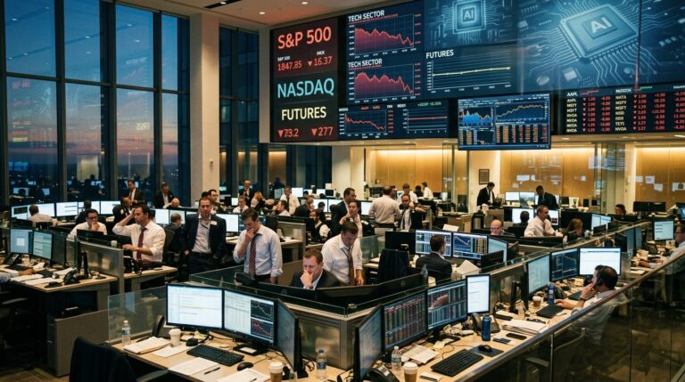 Stock Futures Flat As Tech Selloff Risks Weekly Losses